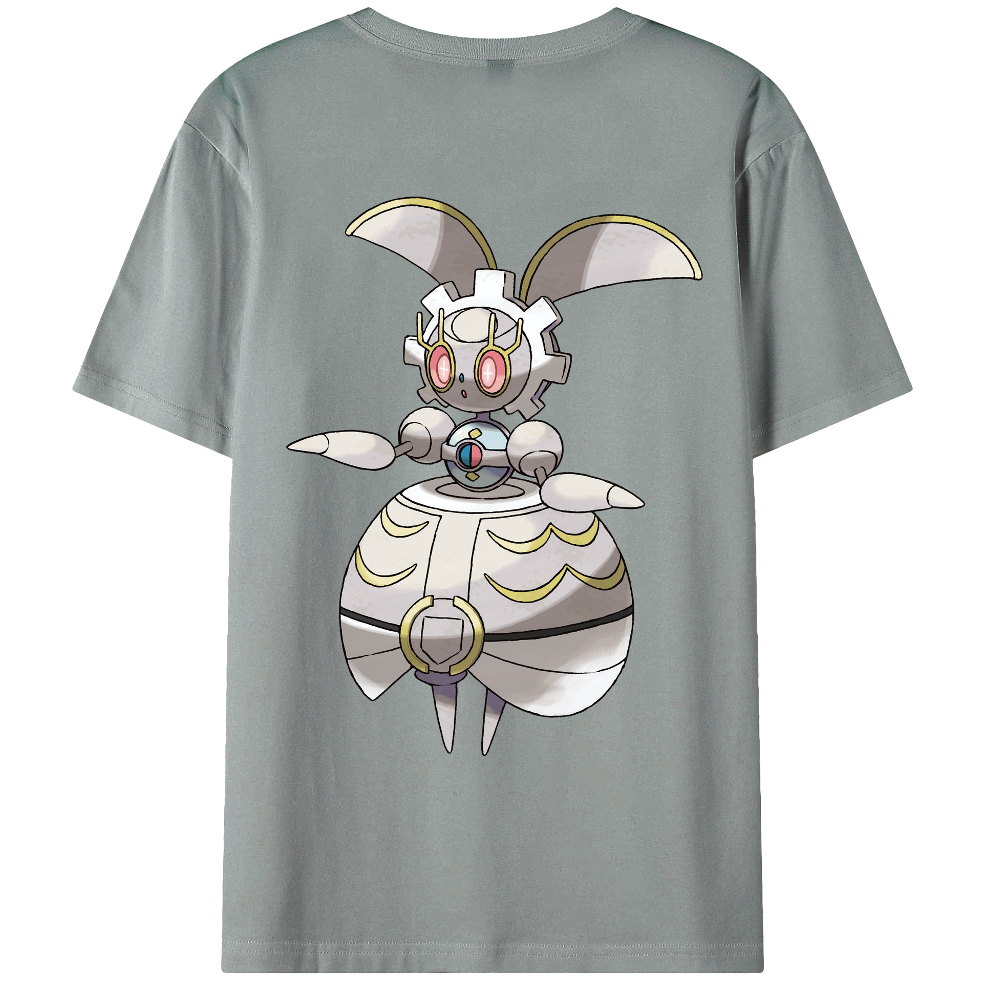 （画像用） ポケットモンスター Pokémon 綿100％ メンズ半袖Tシャツ（バックプリント） 通気性